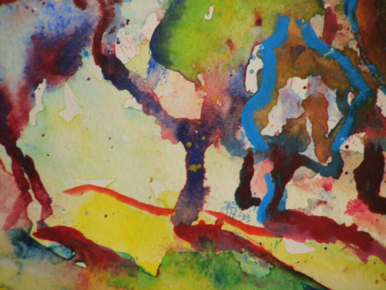 Baum, Licht, Fantasie, Aquarell