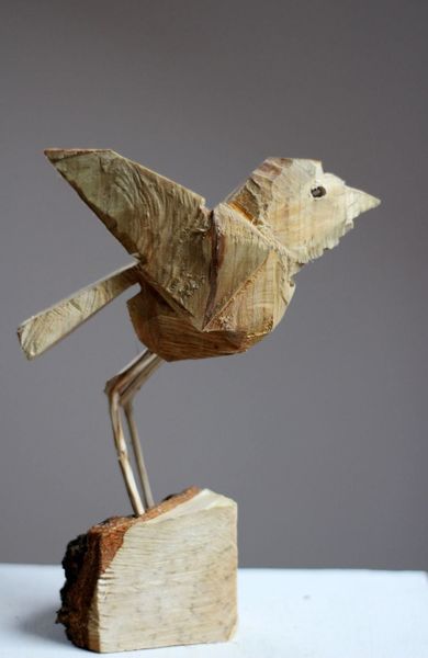 Natur, Holz, Ceramic sculpture, Vogel