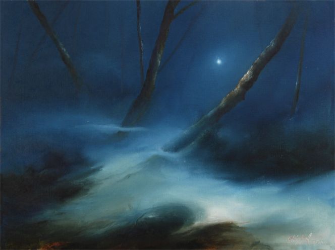 Nacht, Mond, Baskerville, Moor