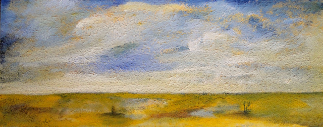 Acrylmalerei, Raps, Landschaft, Malerei