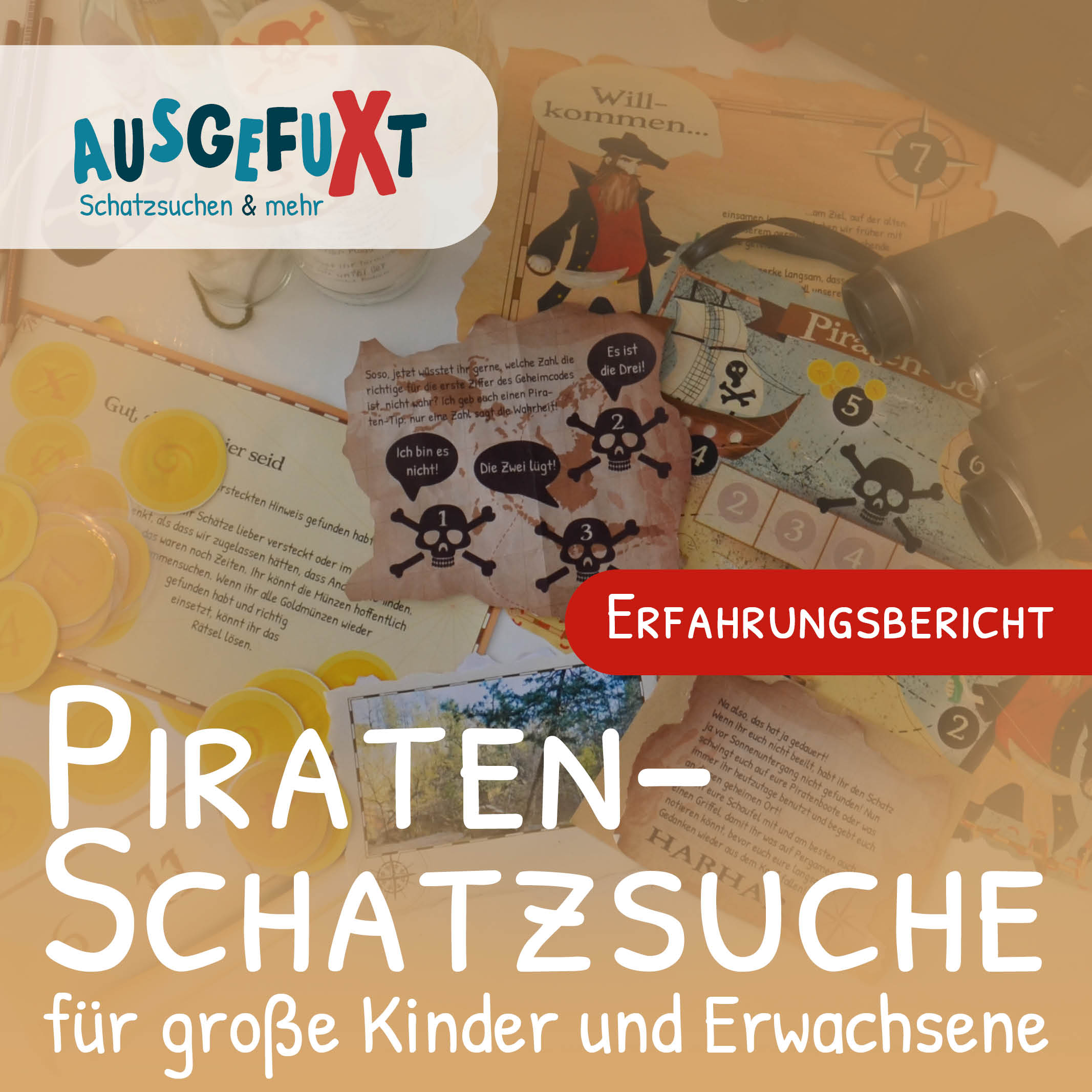 Piraten-Schatzsuche fÃ¼r groÃŸe Kinder und Erwachsene