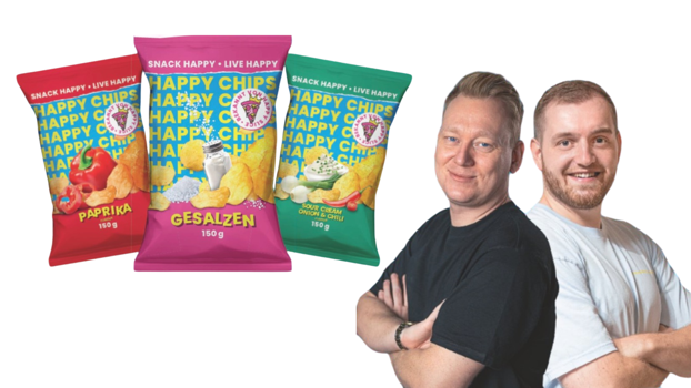 Nach „Happy Slice“ kommt „Happy Chips“ - Trymacs und Knossi bringen nun Chips heraus.