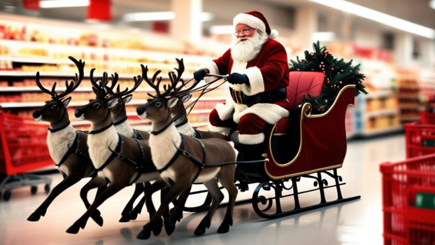 Man muss ja nicht gleich Santa Claus mit seinen Rentieren durch den Supermarkt fahren lassen. Festliche Inspiration am POS ist auf vielen Wegen möglich.