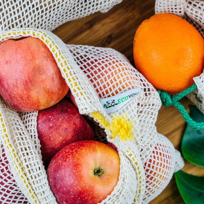 Plastikfrei Einkaufen Gemüsenetze Brotbeutel Gemüsebeutel EcoYou Plastikfrei Leben ohne Plastik