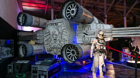 Exponate der Star-Wars-Fan-Ausstellung