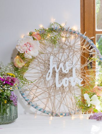 Hula Hoop Reifen Deko für die Hochzeit