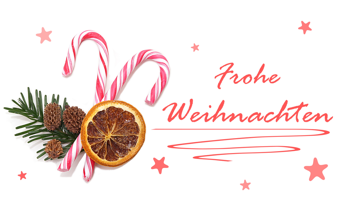 Frohe Weihnachten / Zuckerstange