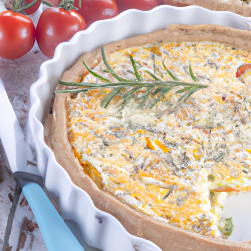 Hausgemachte Feta-Quiche