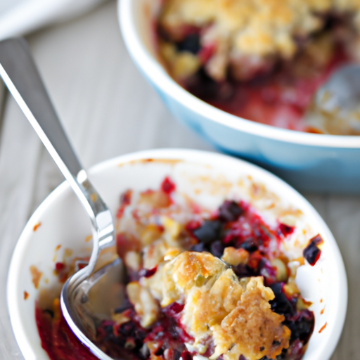 Gemischter Beeren-Crumble