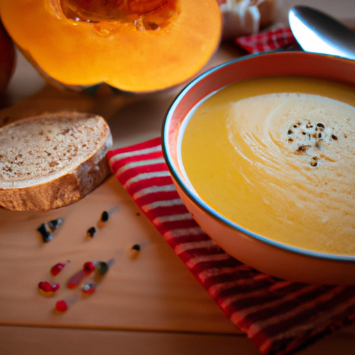 Winterliche Kürbissuppe mit Süßkartoffeln