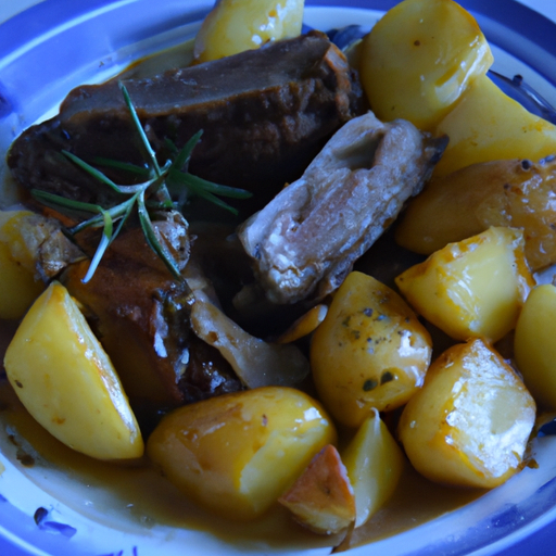 Mediterraner Lammbraten mit Rosmarin-Kartoffeln