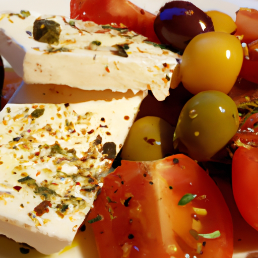 Gebackener Feta mit Tomaten und Olivenöl