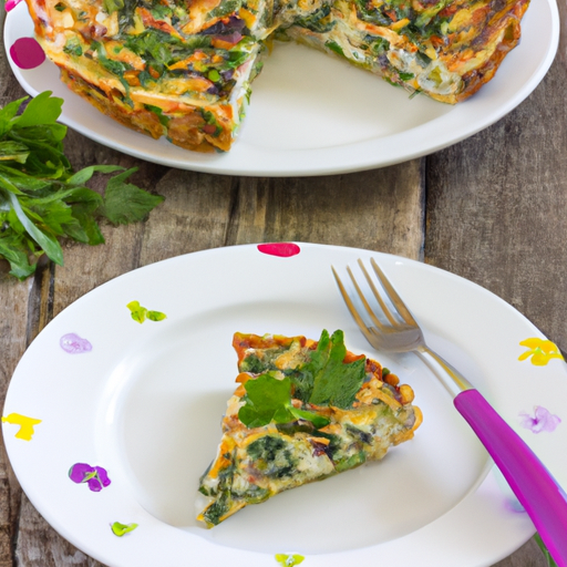 Frühlingsfrischer Kräuterquiche