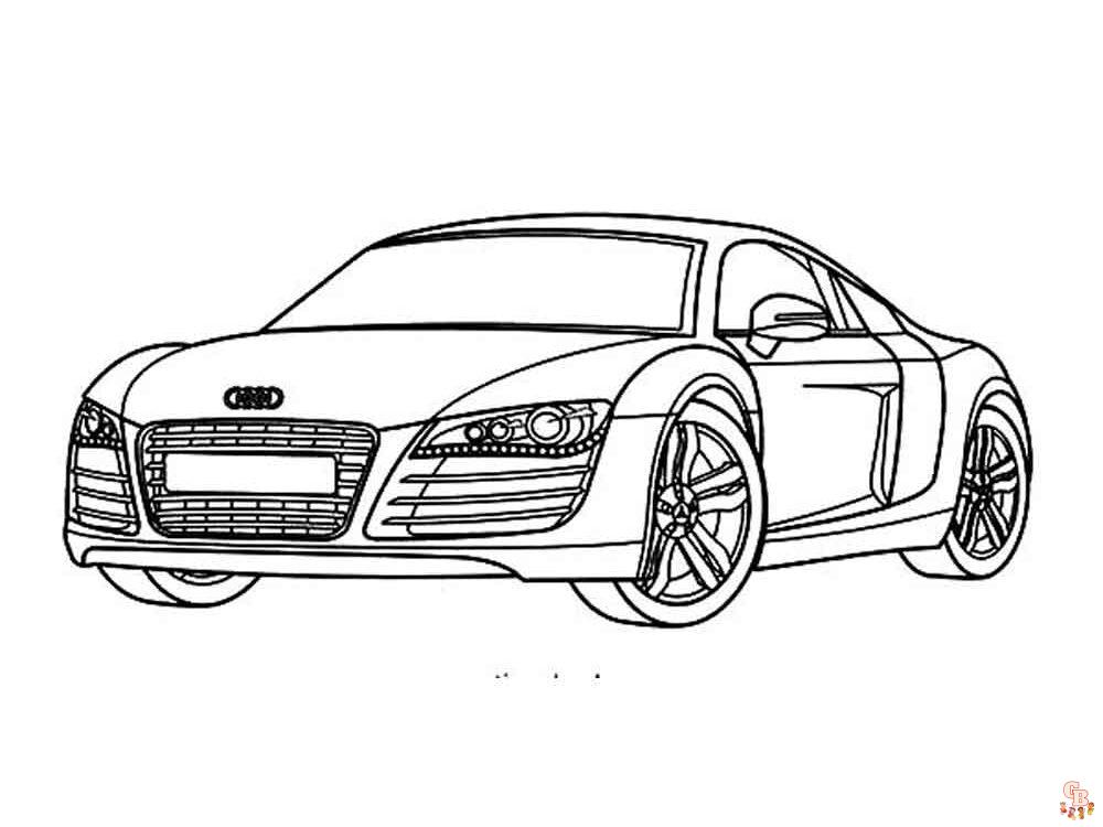 Ausmalbilder Audi 8