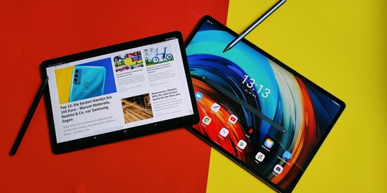 Samsung Galaxy Tab S8 und Lenovo Tab P12 Pro