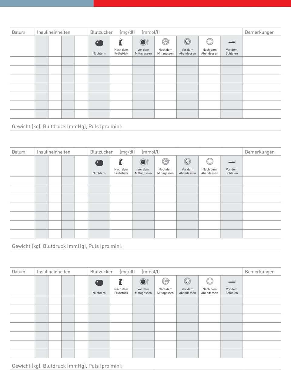 Blutzucker Tabelle Zum Eintragen Pdf Archive Gt Rezeptrechner ...