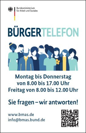 Titelbild der Publikation "Kalender 2025 Bürgertelefon"