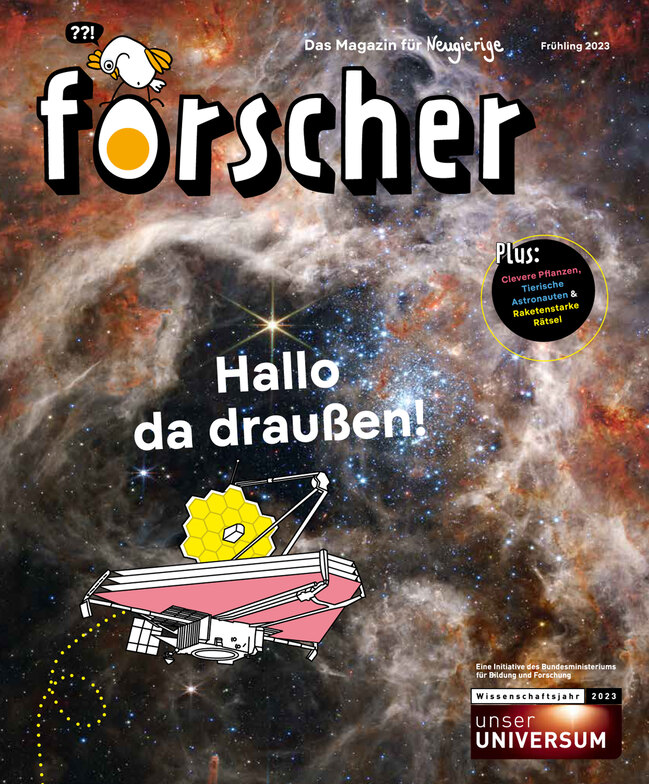 Titelbild der Publikation "forscher - Das Magazin für Neugierige"