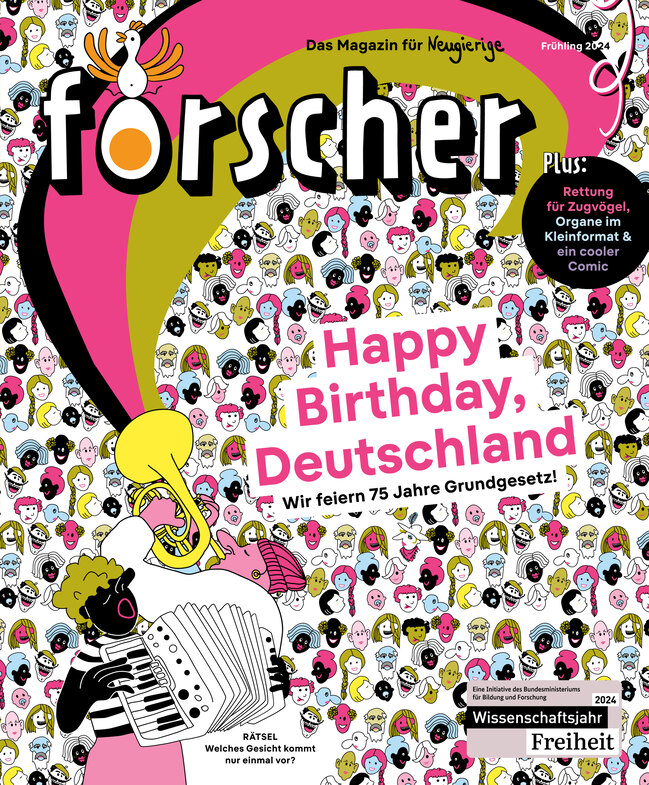 Titelbild der Publikation "forscher - Das Magazin für Neugierige"