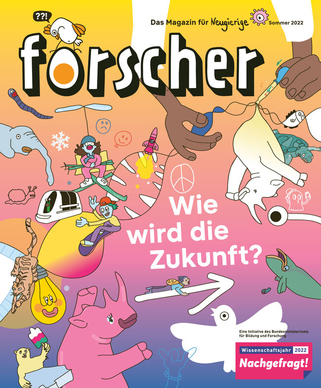 Titelbild der Publikation "forscher - Das Magazin für Neugierige"