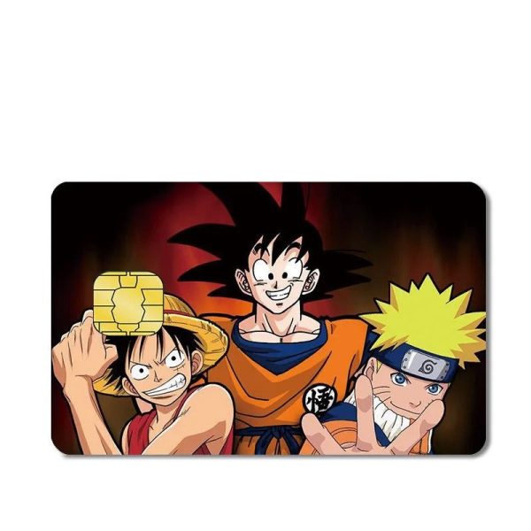 Dragon Ball Karten Aufkleber Goku Luffy Naruto