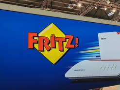 Das Fritz-Logo an einer Wand