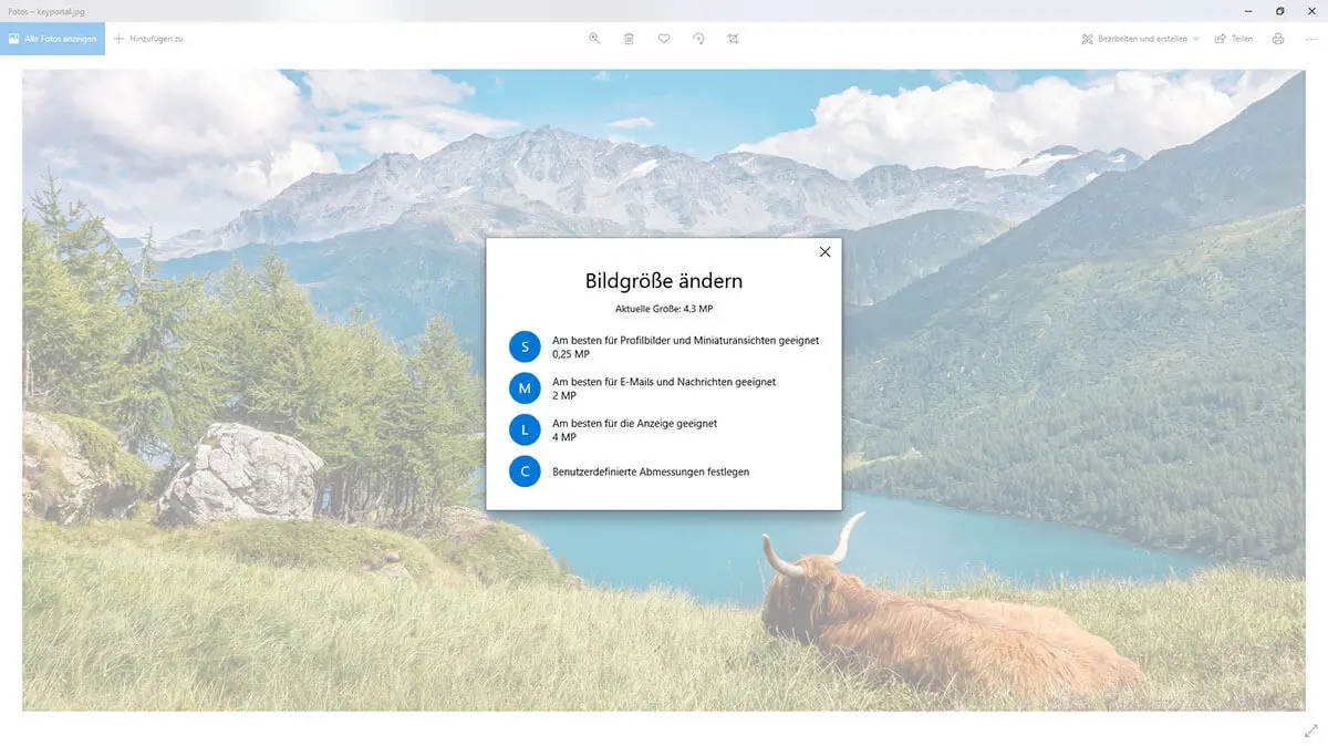 Fotos verkleinern unter Windows 10 leicht gemacht