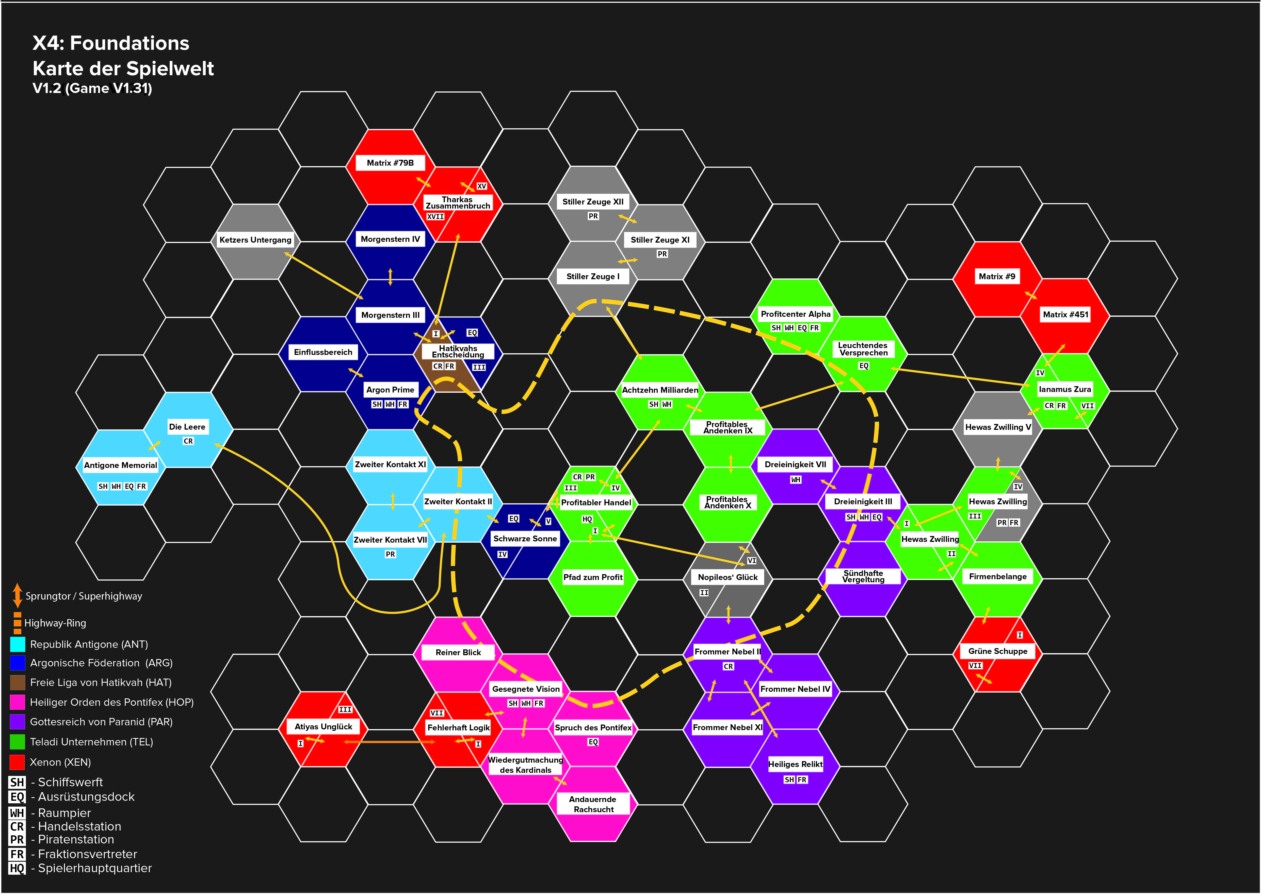 X4 Foundations Sector Map