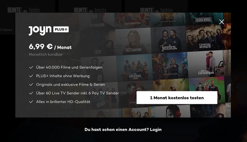 Joyn PLUS+ kostenlos testen