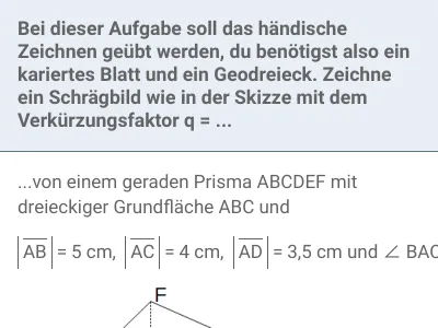 Geometrie - Netz und Schrägbild