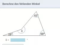 Geometrie - Winkelsumme im Dreieck, Viereck usw.