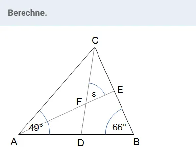 Geometrie - Winkelsumme im Dreieck, Viereck usw.