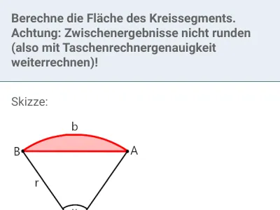 Kreissektor und Kreissegment