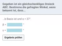 Dreiecke - gleichschenklig und gleichseitig