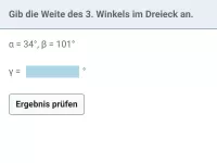 Geometrie - Winkelsumme im Dreieck, Viereck usw.