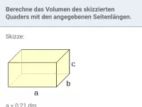 Volumen von Quader und Prisma