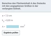 Flächeninhalt - Parallelogramm, Dreieck und Trapez