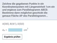 Flächeninhalt - Parallelogramm, Dreieck und Trapez