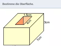 Oberflächeninhalt - Quader