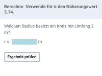 Kreisumfang und Kreisfläche