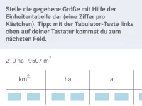 Flächeninhalt - Einheiten