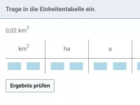 Flächeninhalt - Einheiten