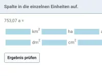 Flächeninhalt - Einheiten