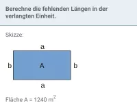 Flächeninhalt - Rechteck