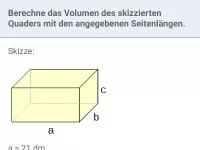 Volumen von Quader und Prisma