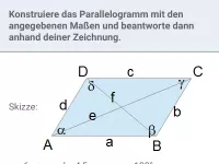 Konstruktion mit Zirkel und Lineal - Vierecke