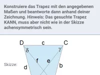 Konstruktion mit Zirkel und Lineal - Vierecke