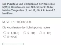 Geometrie - Kreis und Tangente