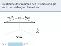 Volumen von Quader und Prisma