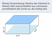 Raumgeometrie - Prisma und Zylinder